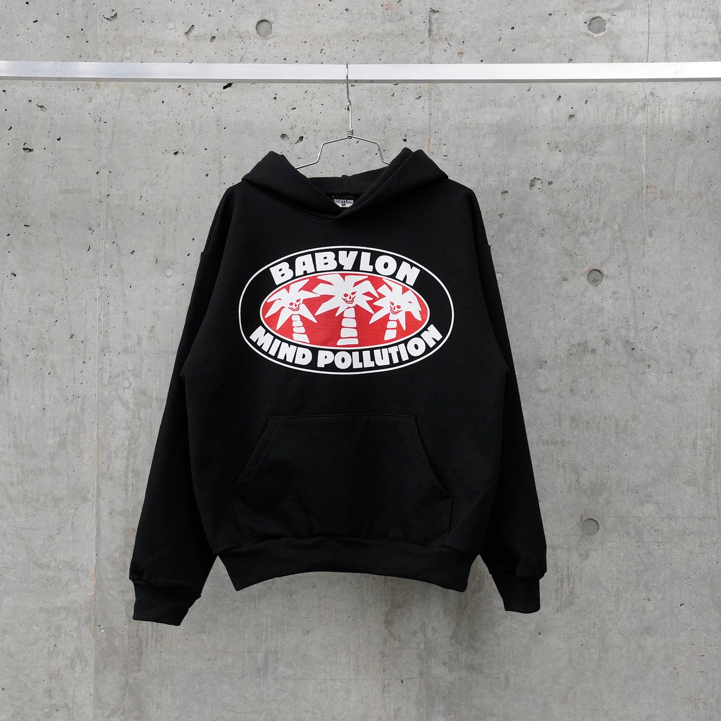 MIND POLLUTION HOODIE / BLACK