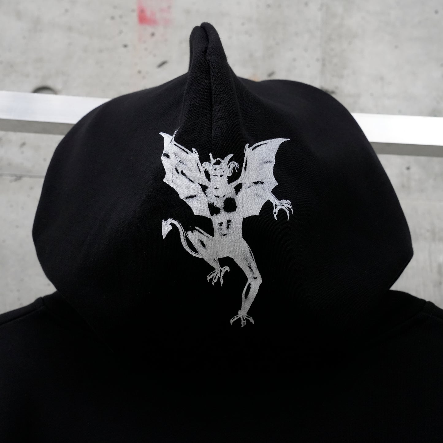 WHO THE DEVIL? HOODIE / BLACK