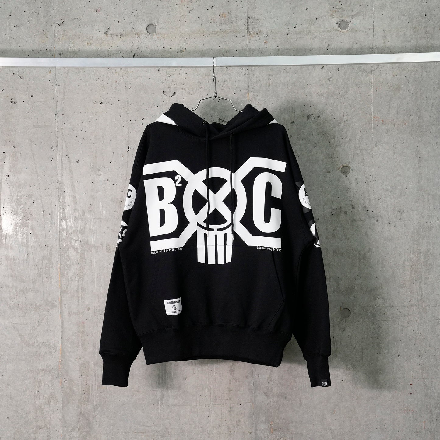 COTTON HOODIE / BLACK