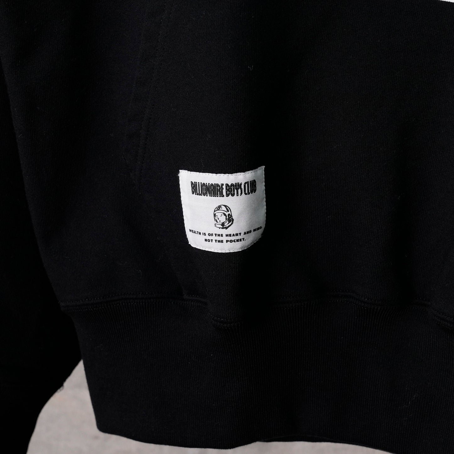 COTTON HOODIE / BLACK