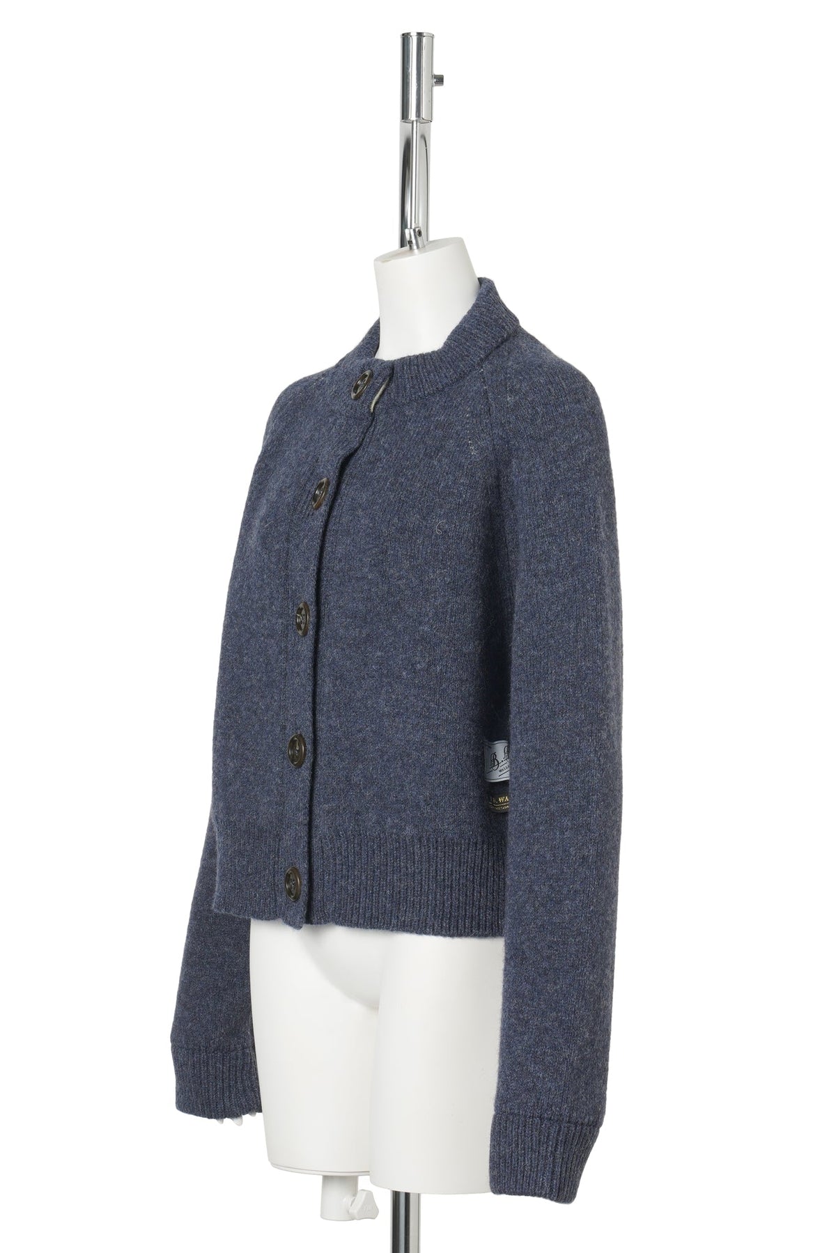 CREW NECK CARDIGAN / NAVY