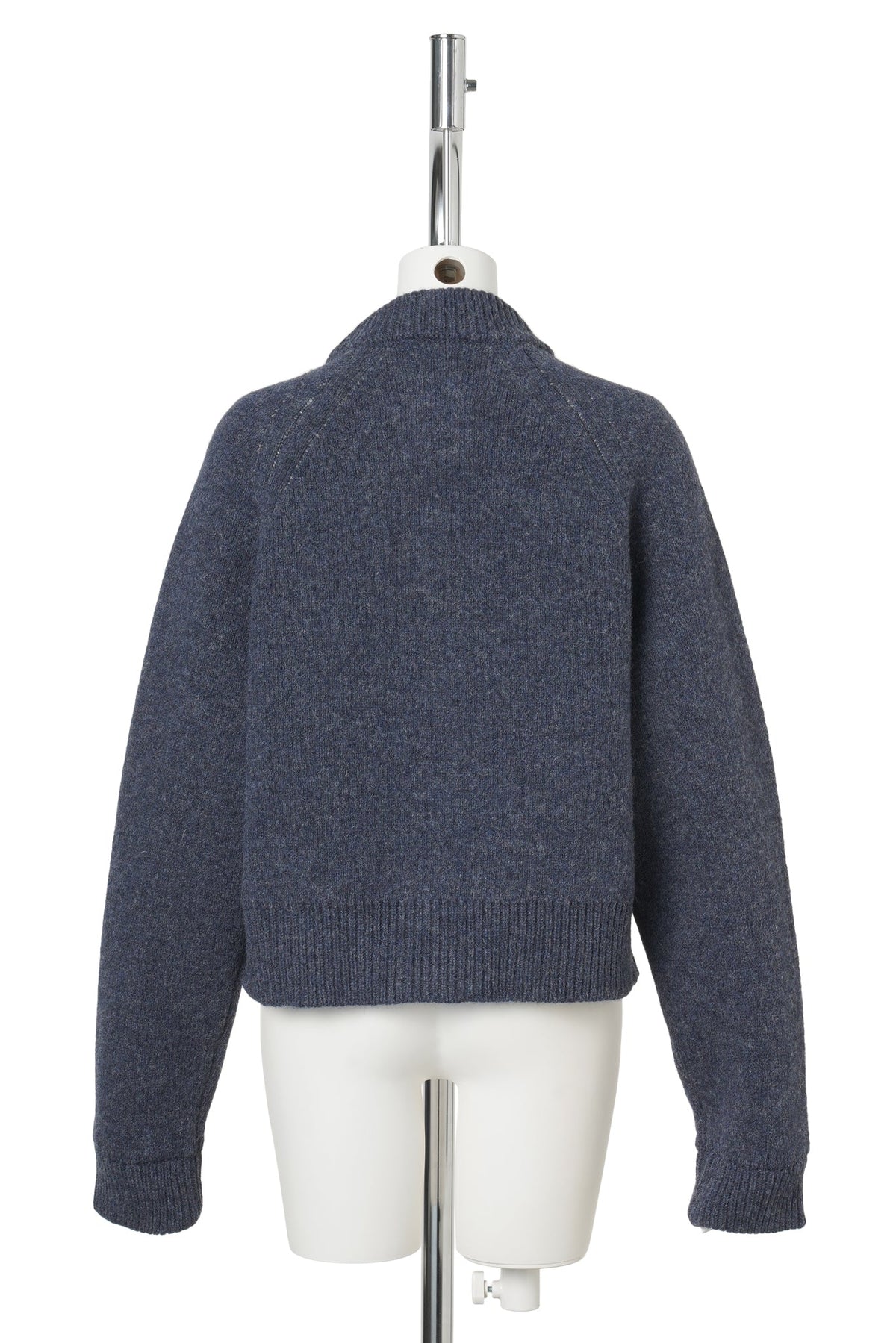 CREW NECK CARDIGAN / NAVY