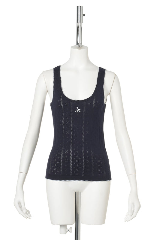 SINGLET / NAVY/WHITE (TRIM)