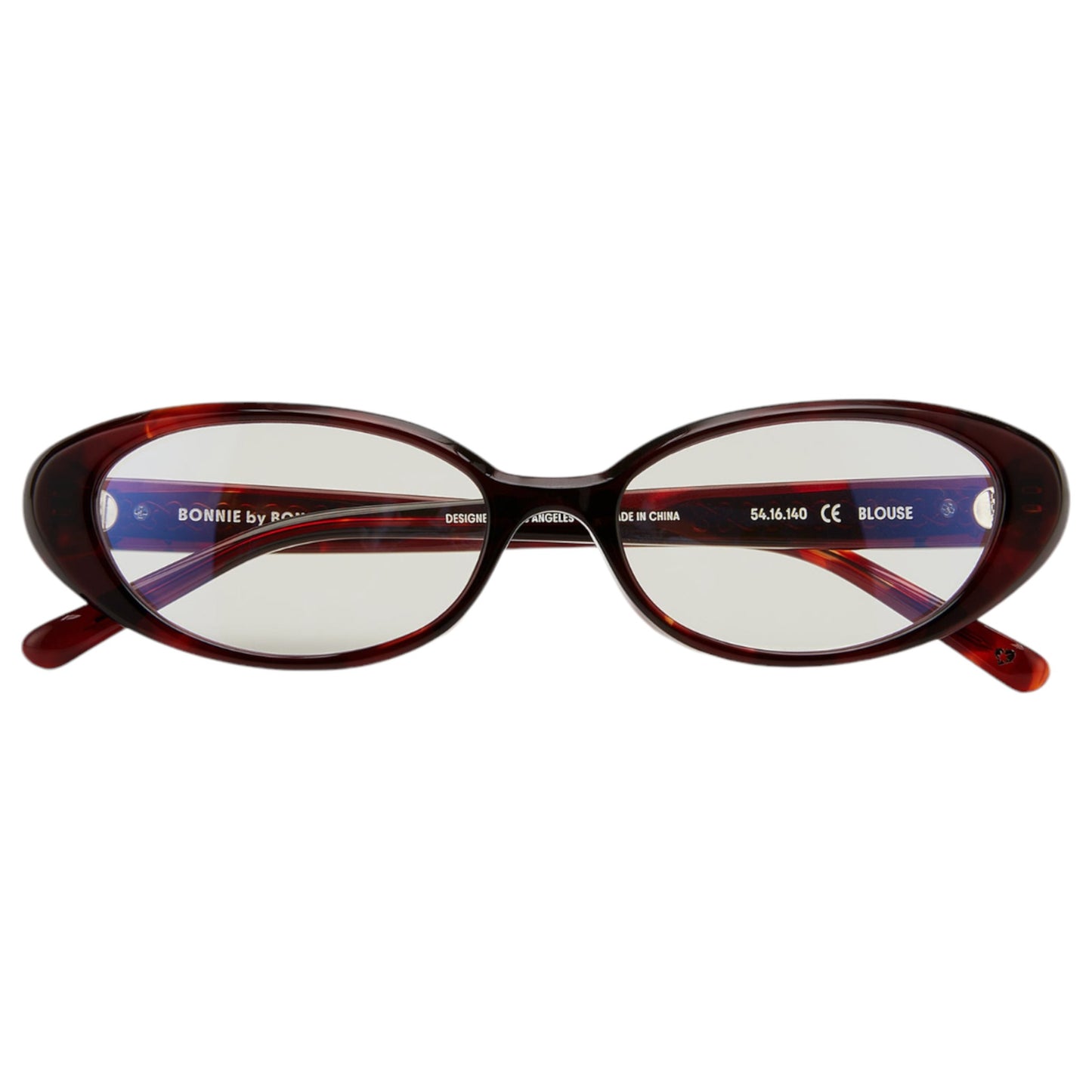 BLOUSE / RED TORTOISE & CLEAR LENS