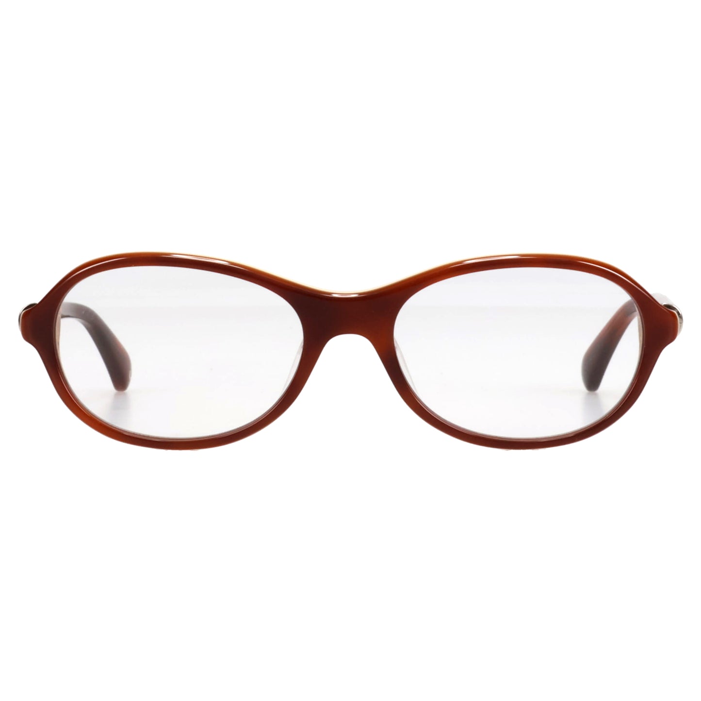 BUTTER KNIFE / LAYERED BROWN & CLEAR LENS