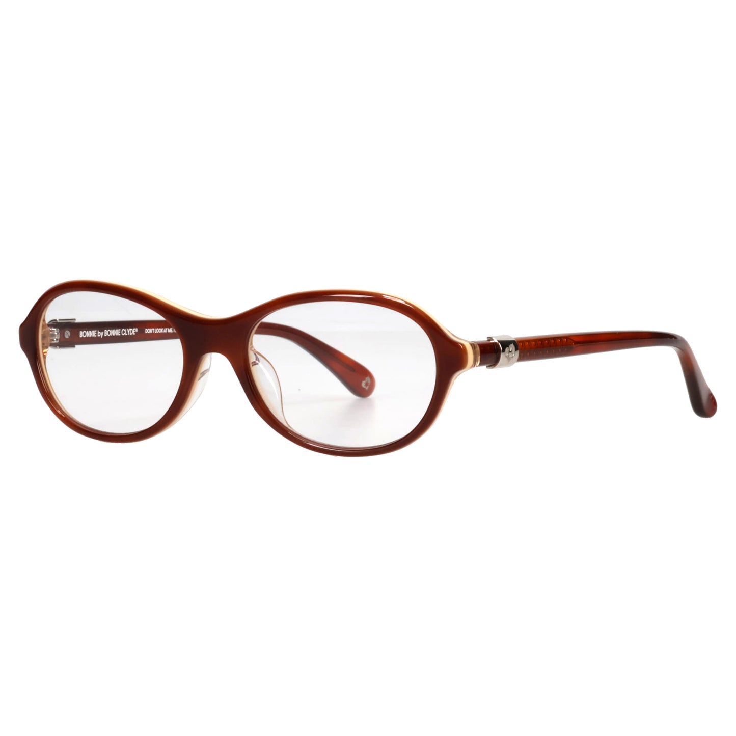 BUTTER KNIFE / LAYERED BROWN & CLEAR LENS