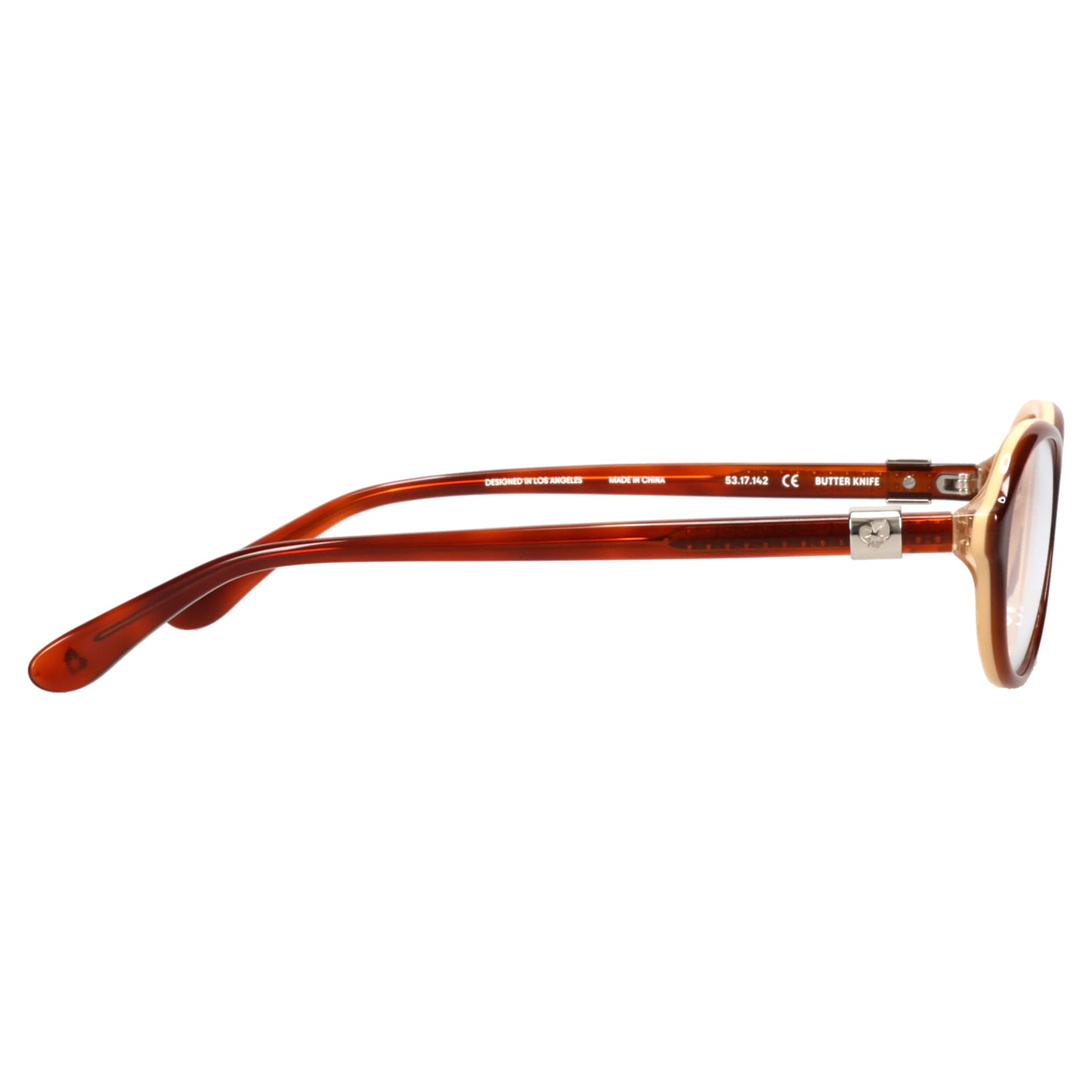 BUTTER KNIFE / LAYERED BROWN & CLEAR LENS