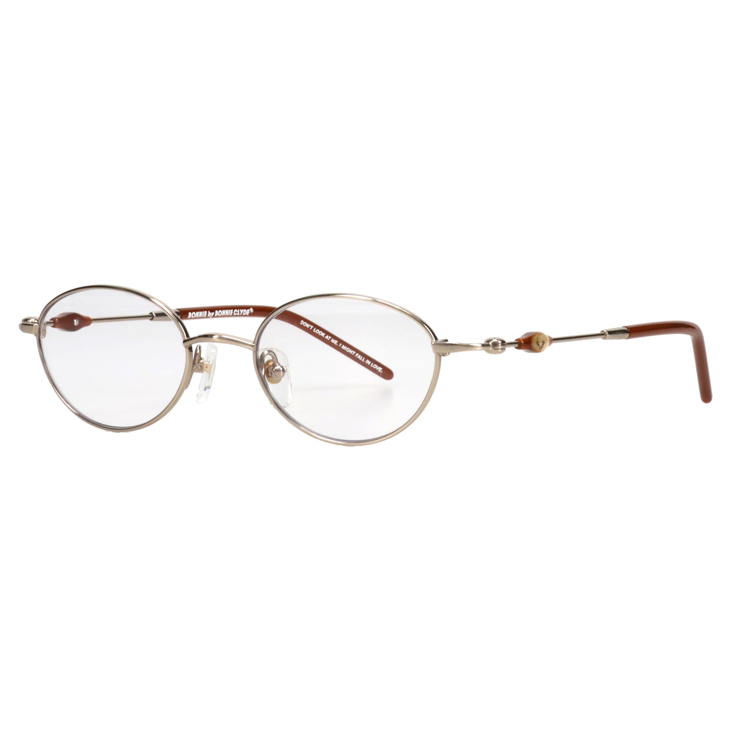 HEIRLOOM / GOLD DARK BROWN & CLEAR LENS