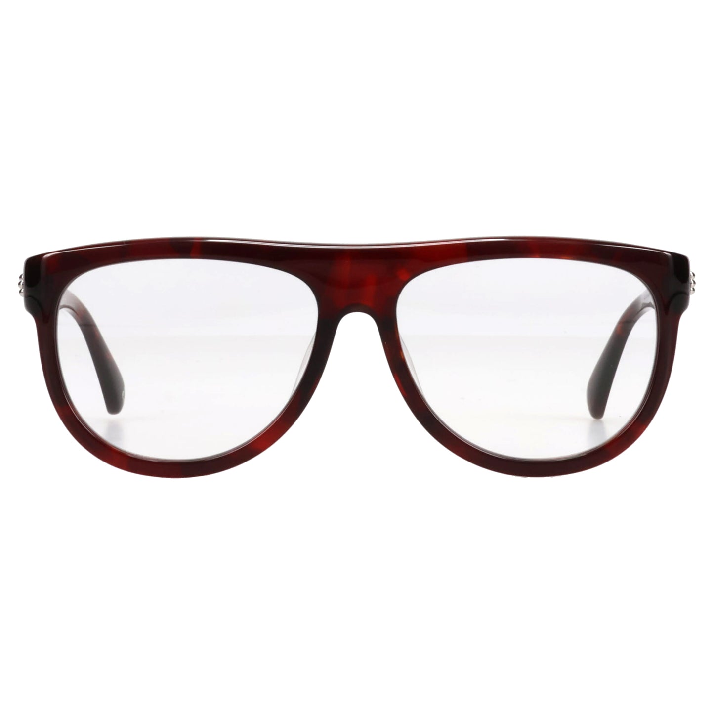 MOTH / RED TORTOISE & CLEAR LENS