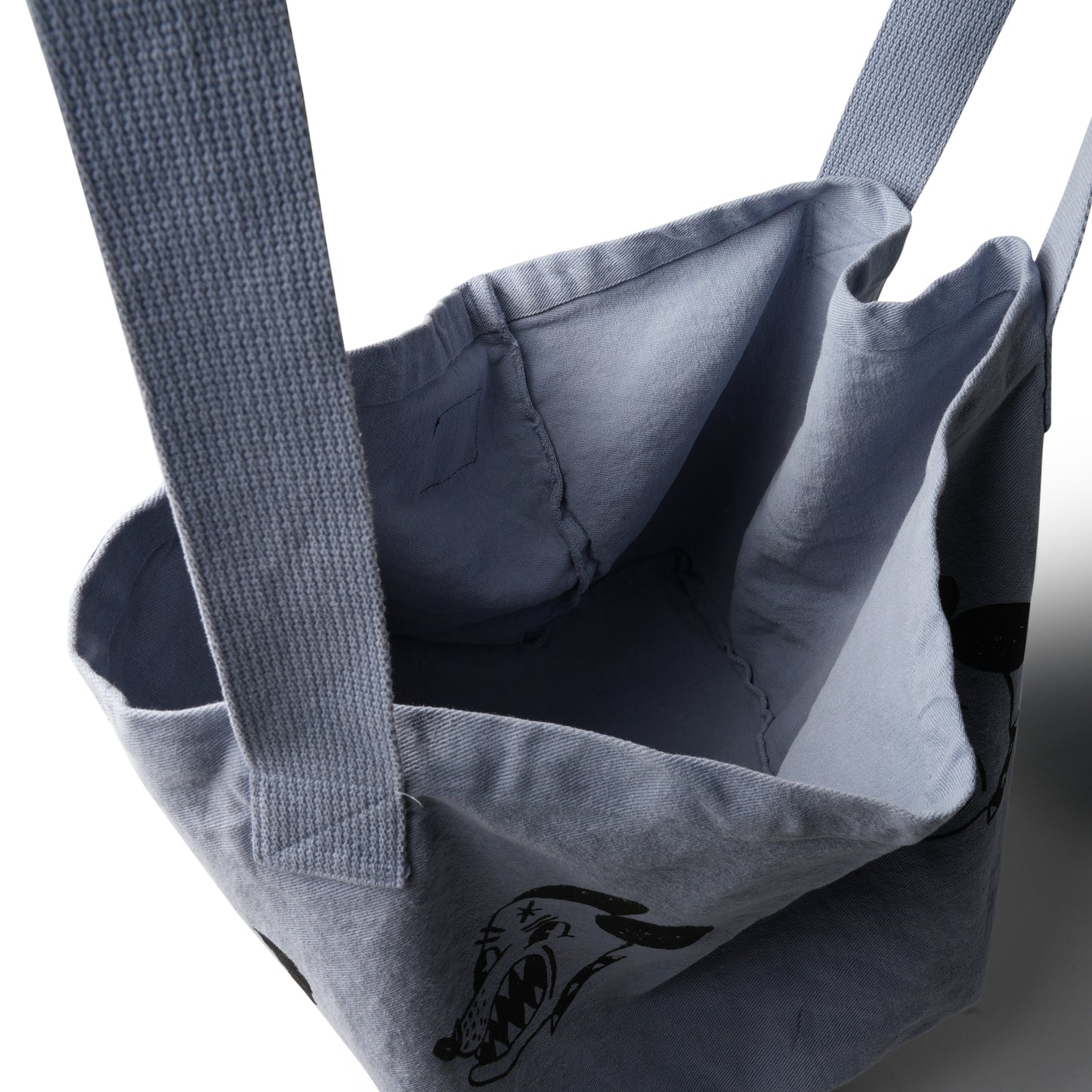 BAD DOG TOTE XL BAG / LIGHT BLUE