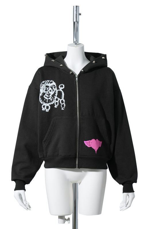 BAD DOG HOODIE / BLACK