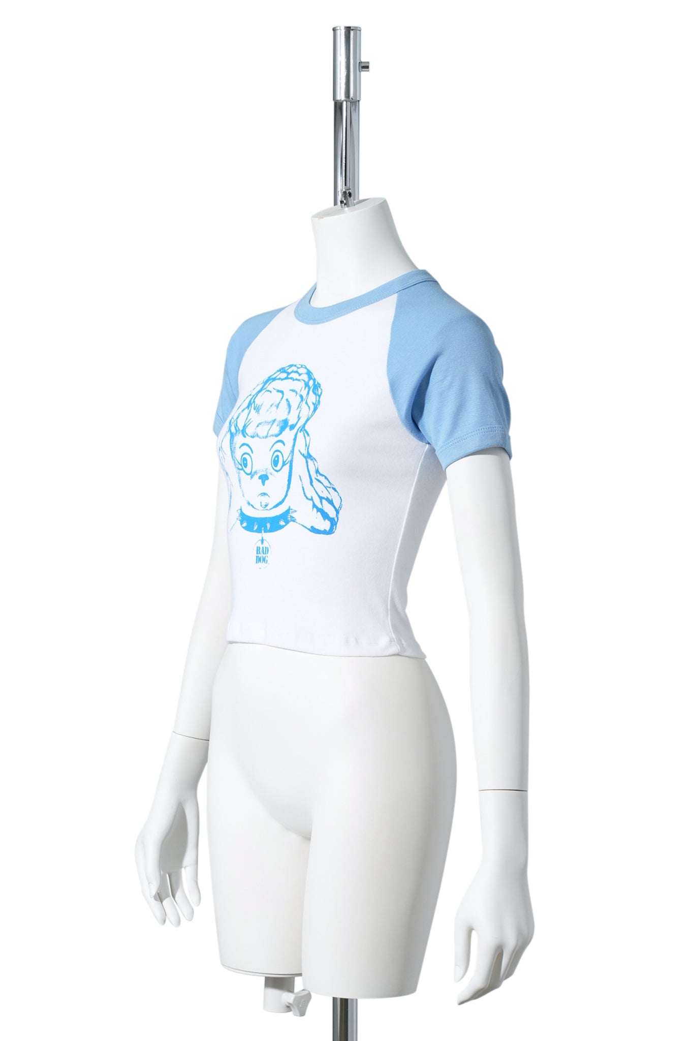 DOGGY RAGLON SHIRT / WHITE/SAX