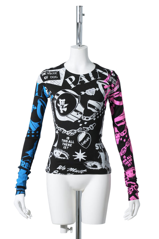 DIVINE LONG SLEEVE SHIRT / BLACK