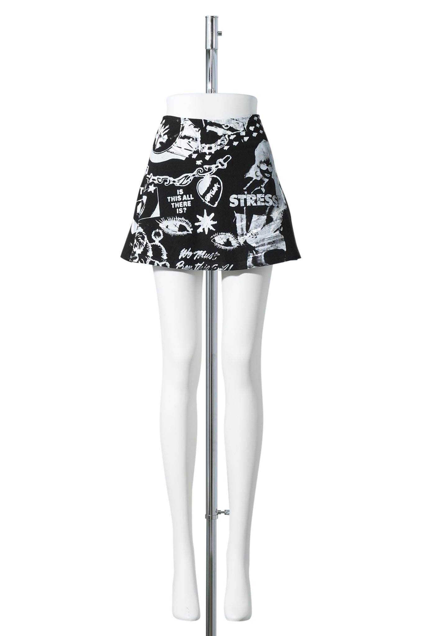 DIVINE SKIRT / BLACK/WHITE