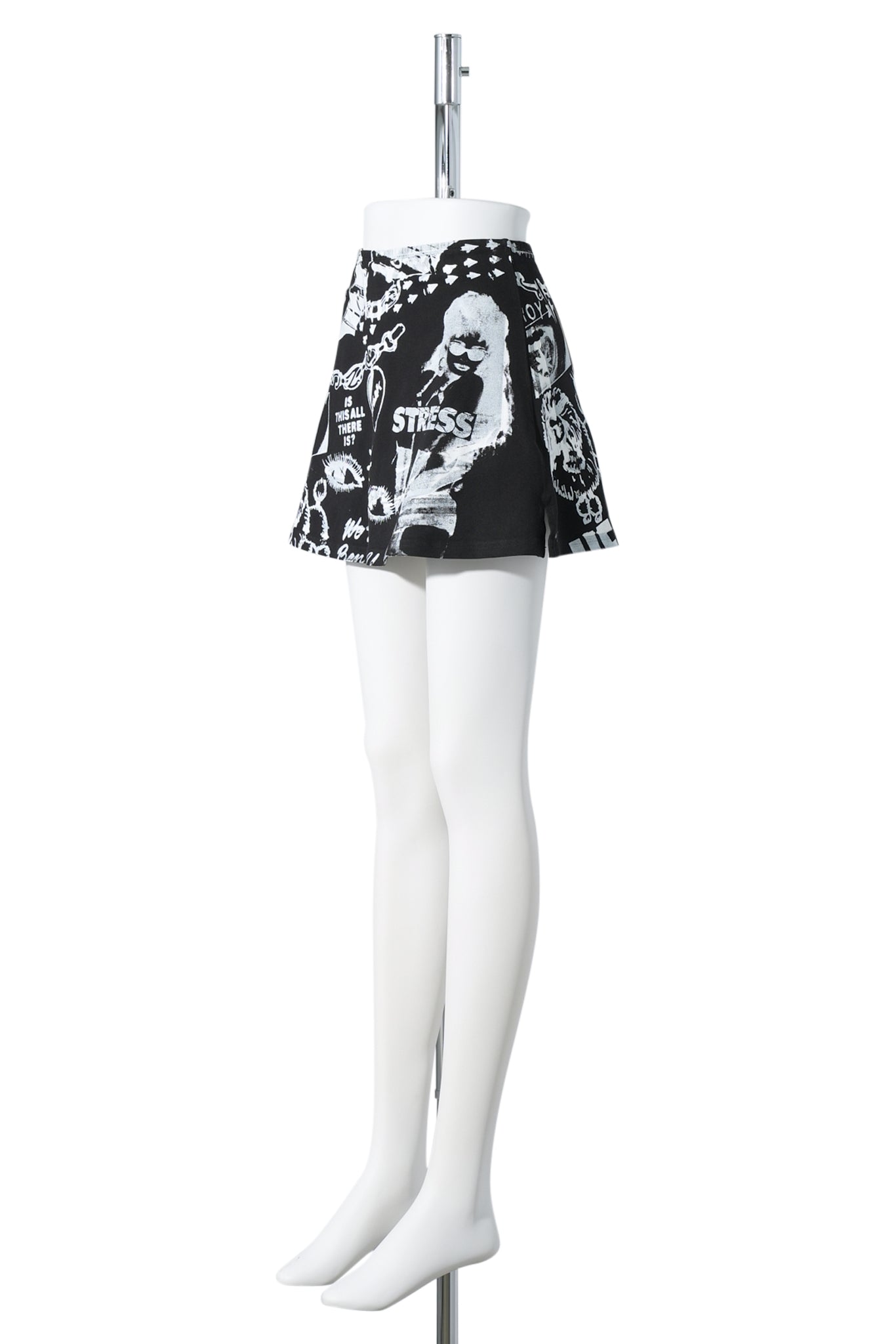 DIVINE SKIRT / BLACK/WHITE