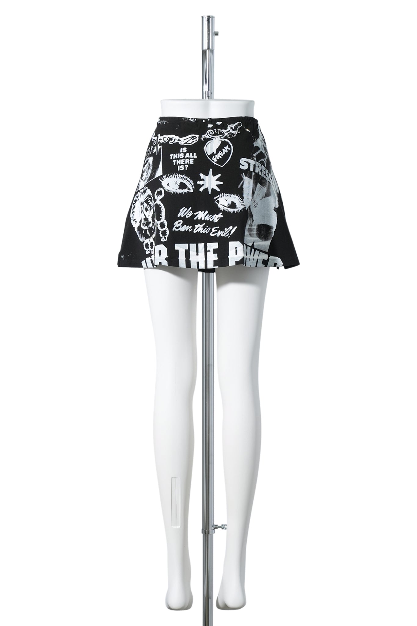 DIVINE SKIRT / BLACK/WHITE