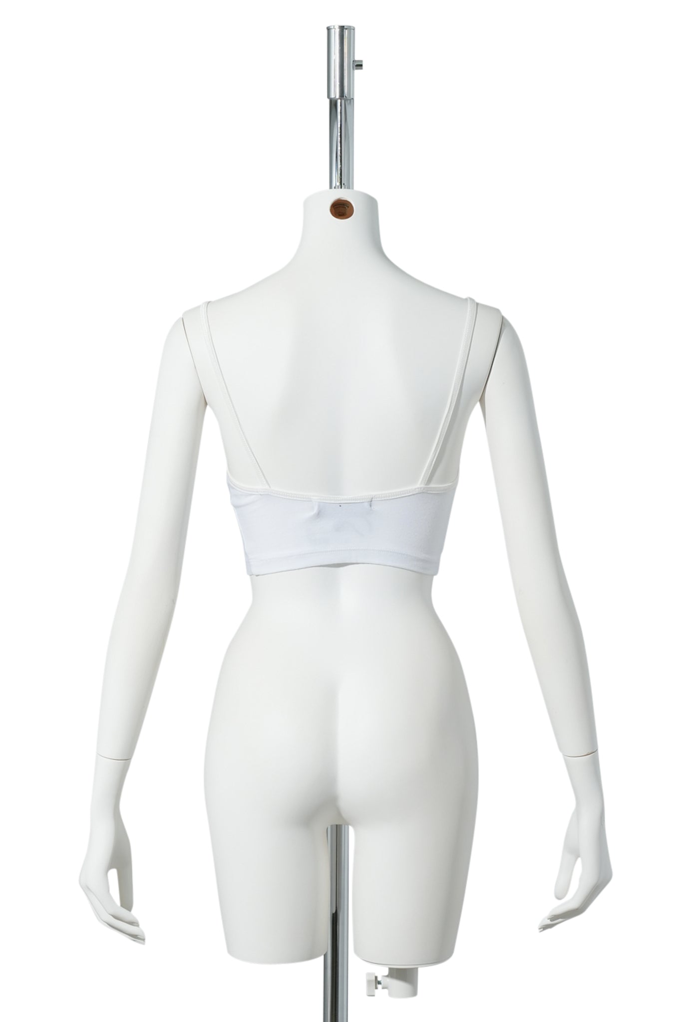 PAW PRINT CROPPED TANK / WHITE/PINK