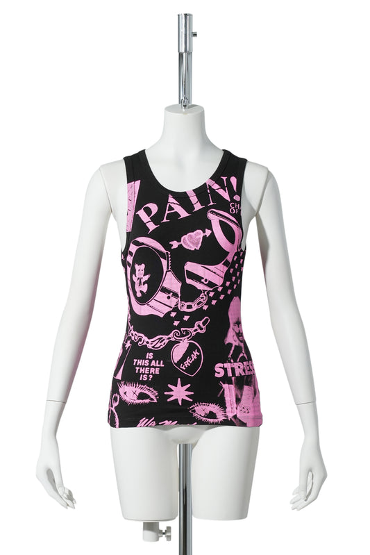 DIVINE TANK / BLACK/PINK
