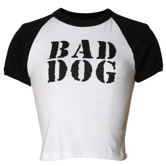 BAD DOG TEE / WHITE/BLACK