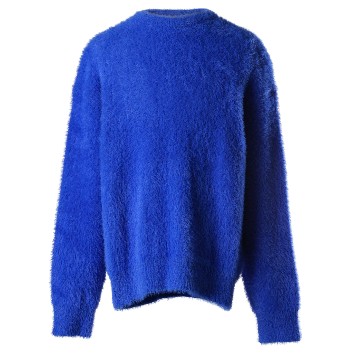 SHAGGY KNIT CREW / BLUE