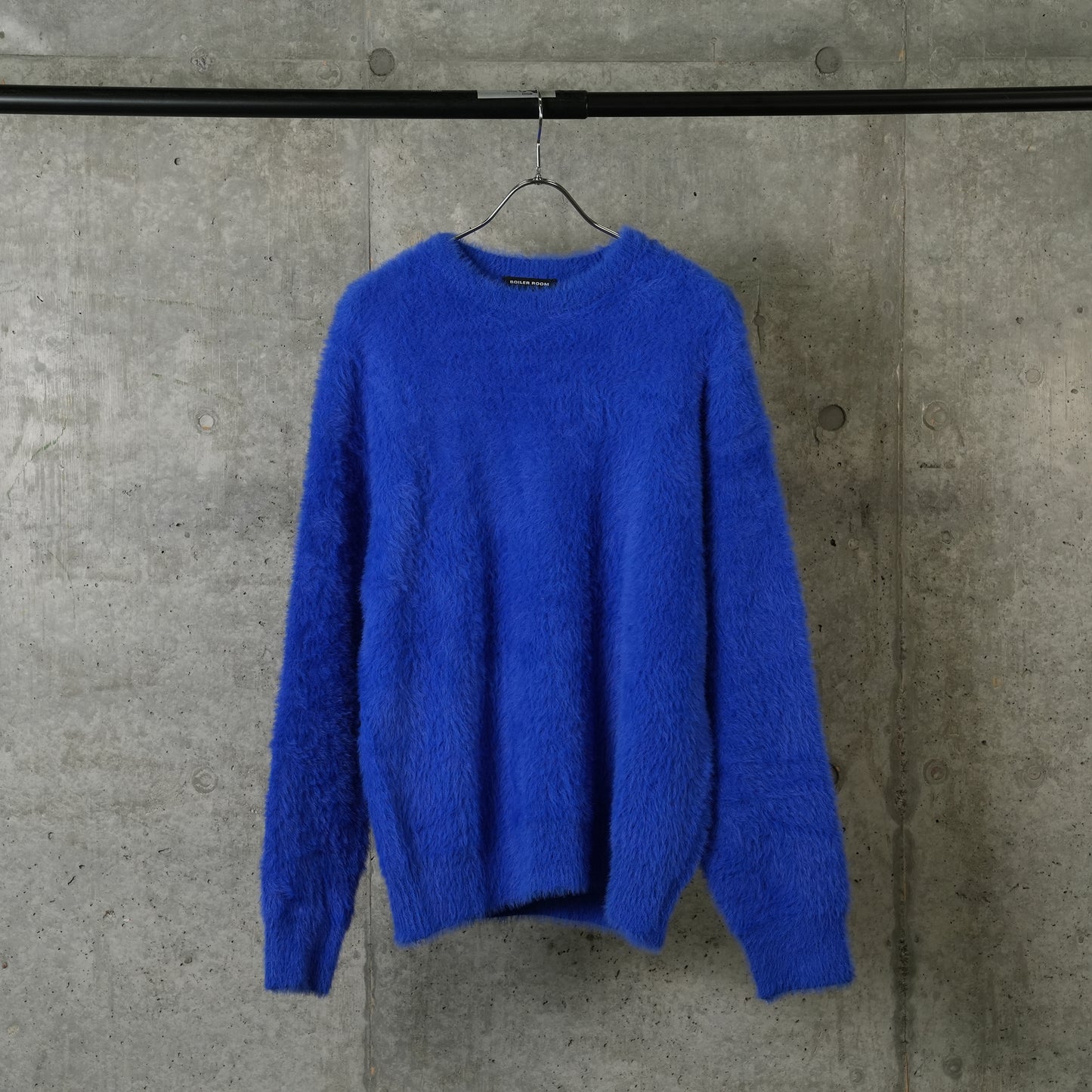 SHAGGY KNIT CREW / BLUE