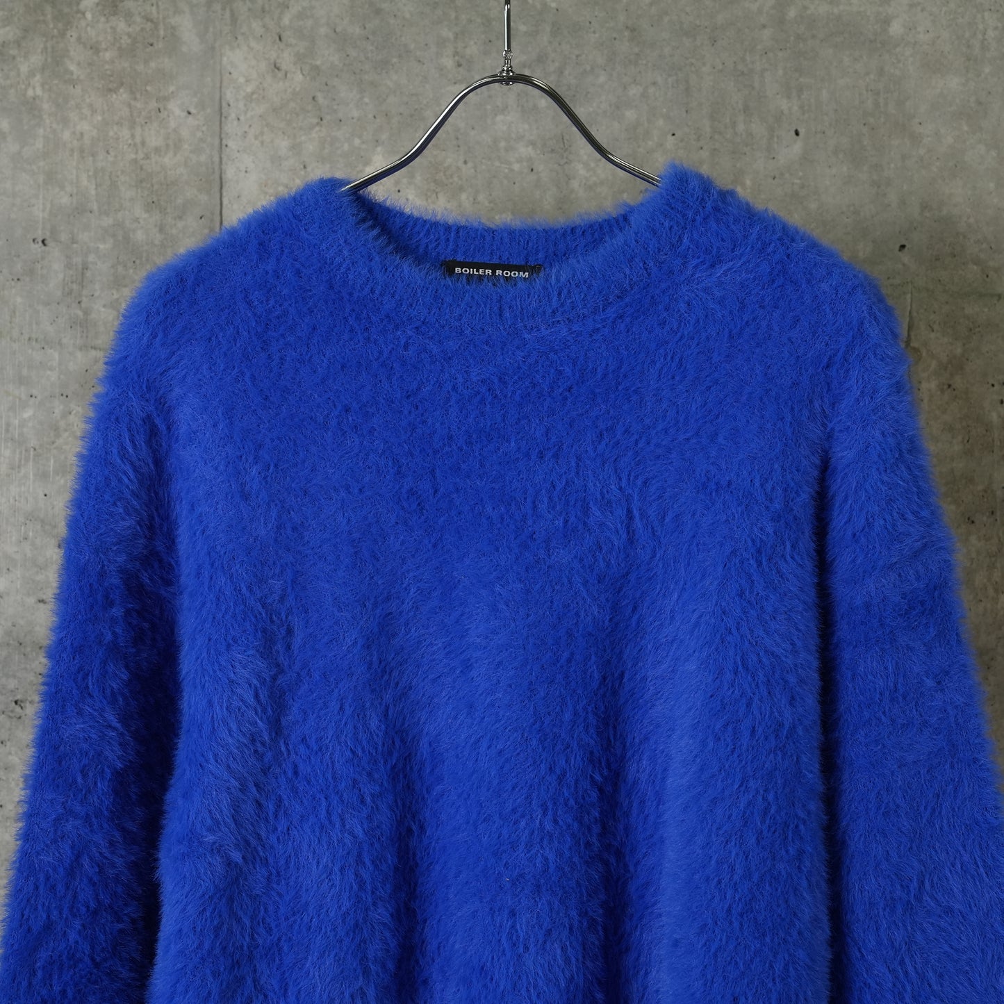 SHAGGY KNIT CREW / BLUE