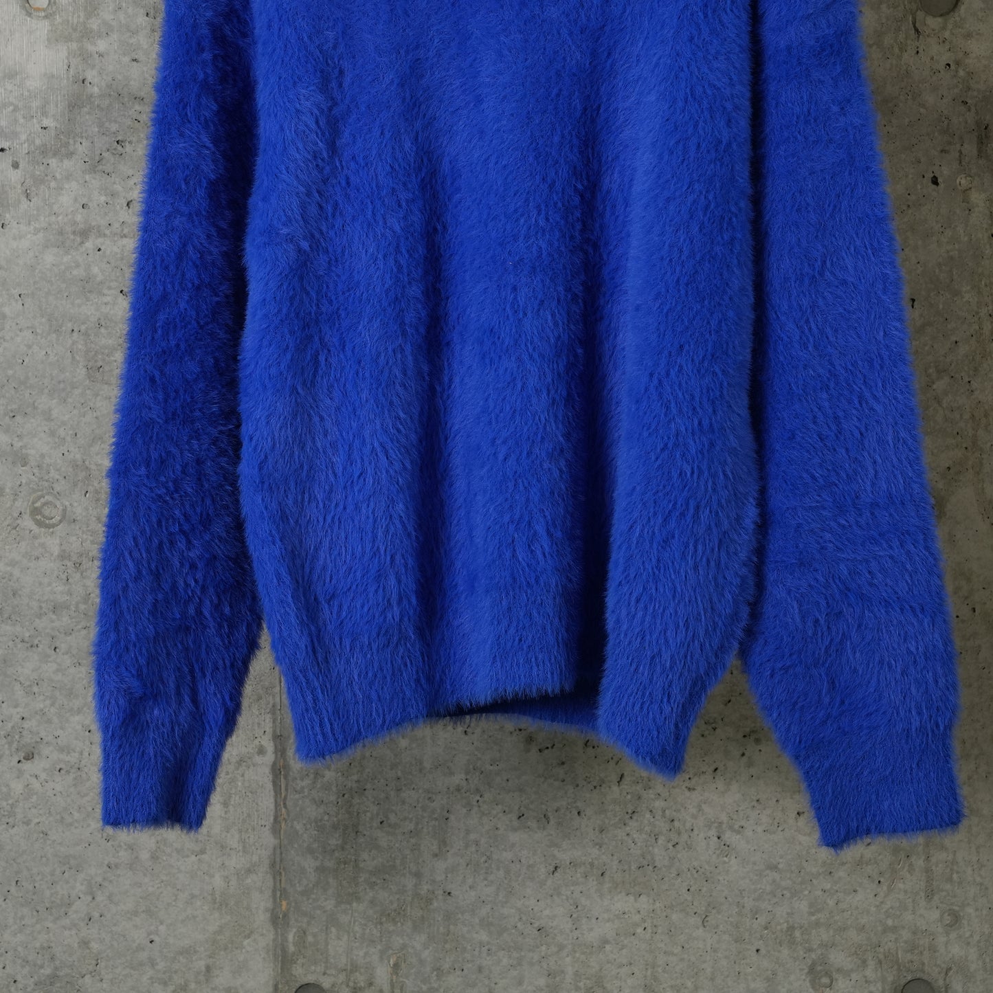 SHAGGY KNIT CREW / BLUE