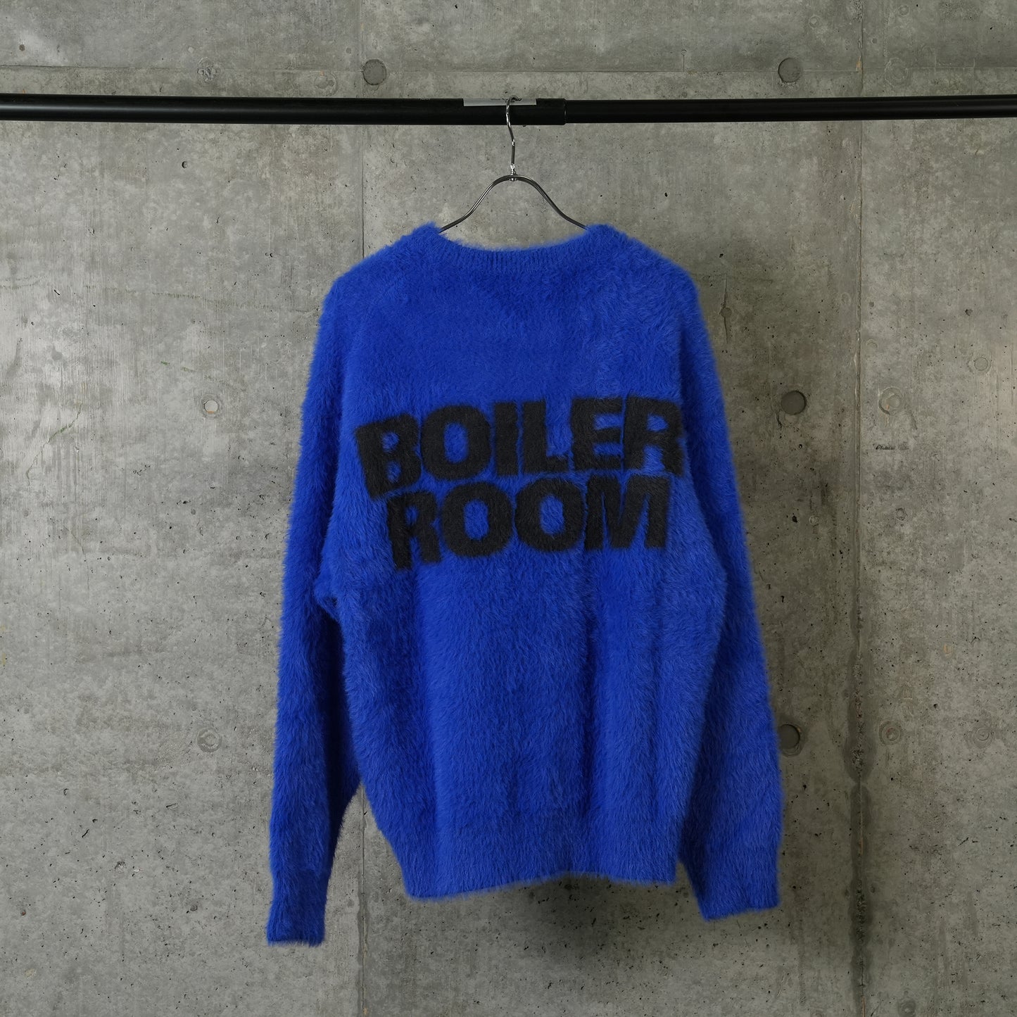 SHAGGY KNIT CREW / BLUE