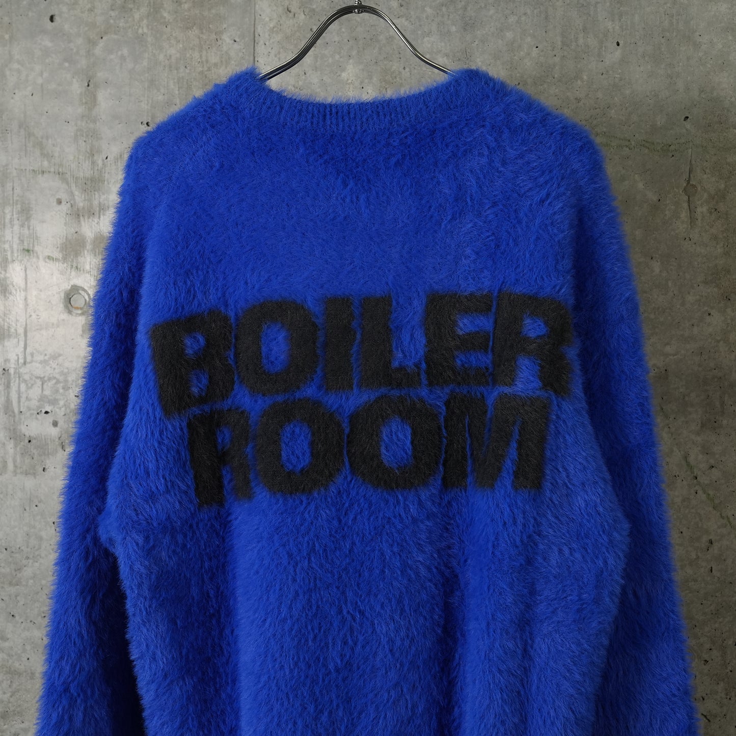 SHAGGY KNIT CREW / BLUE