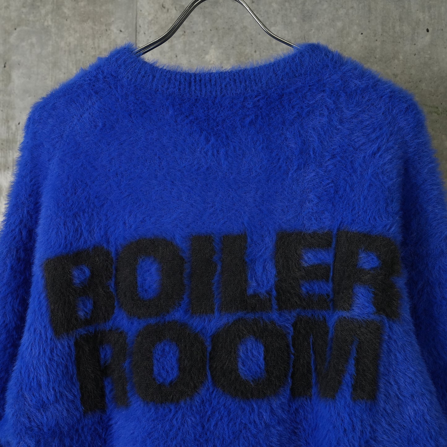 SHAGGY KNIT CREW / BLUE