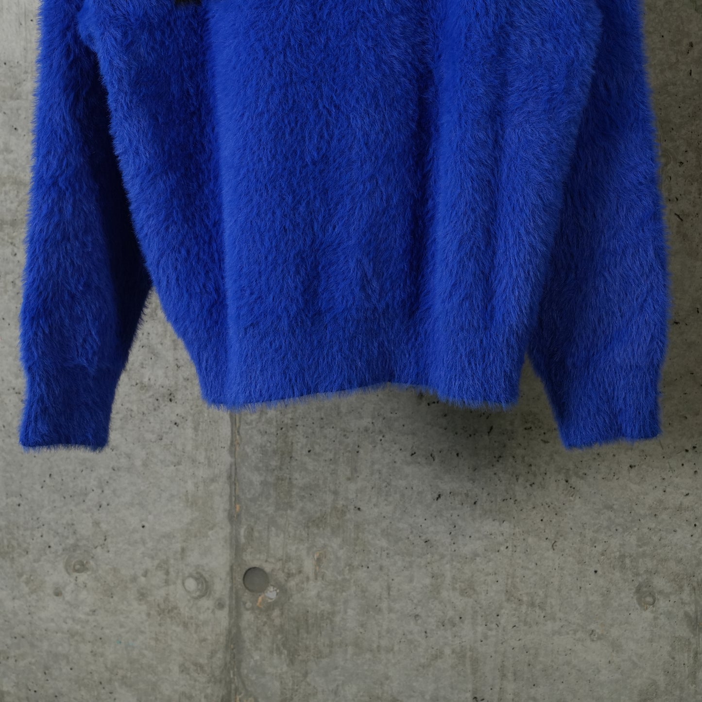 SHAGGY KNIT CREW / BLUE