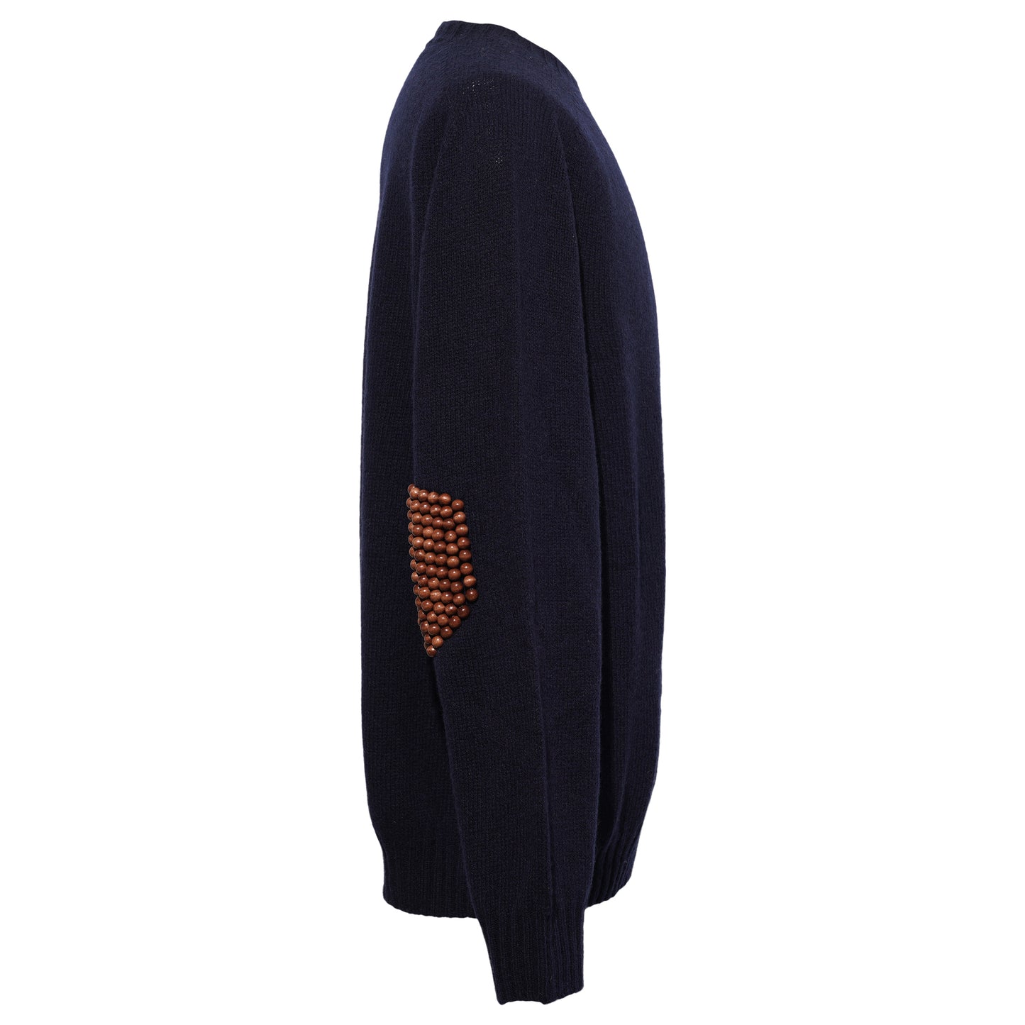 PEARLPAD SWEATER / 748:NAVY/BROWN