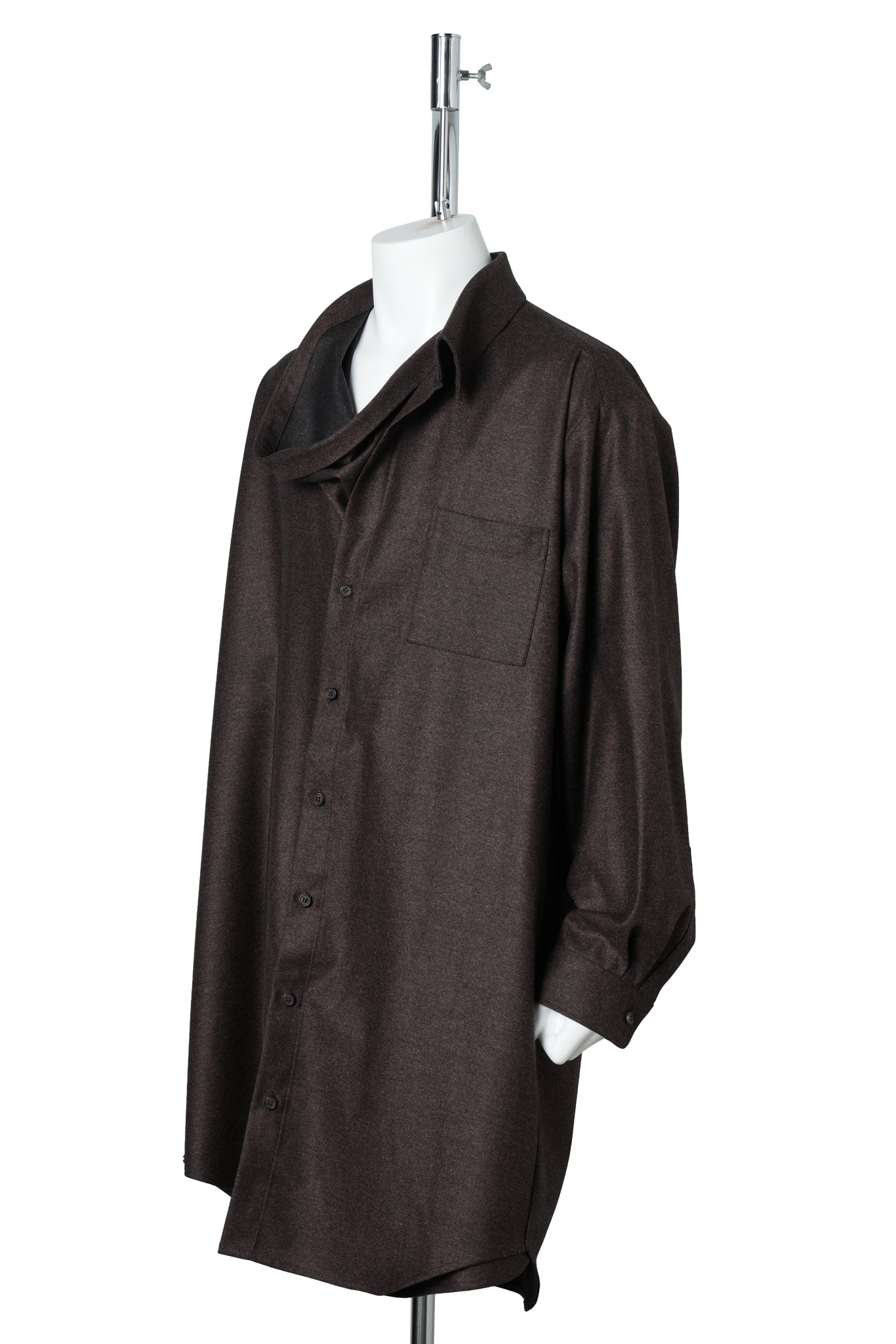 NECKERCHIEFDRESS / BLS063:BROWN MELANGE