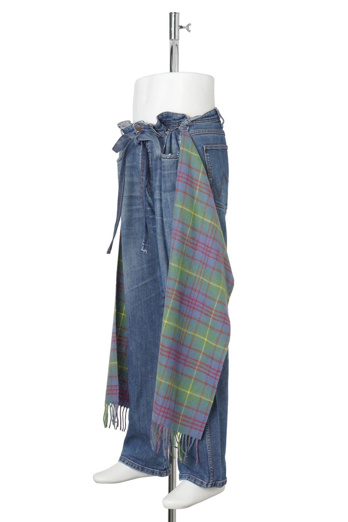 SCARFJEANS / BLS811:TARTAN/BLUE