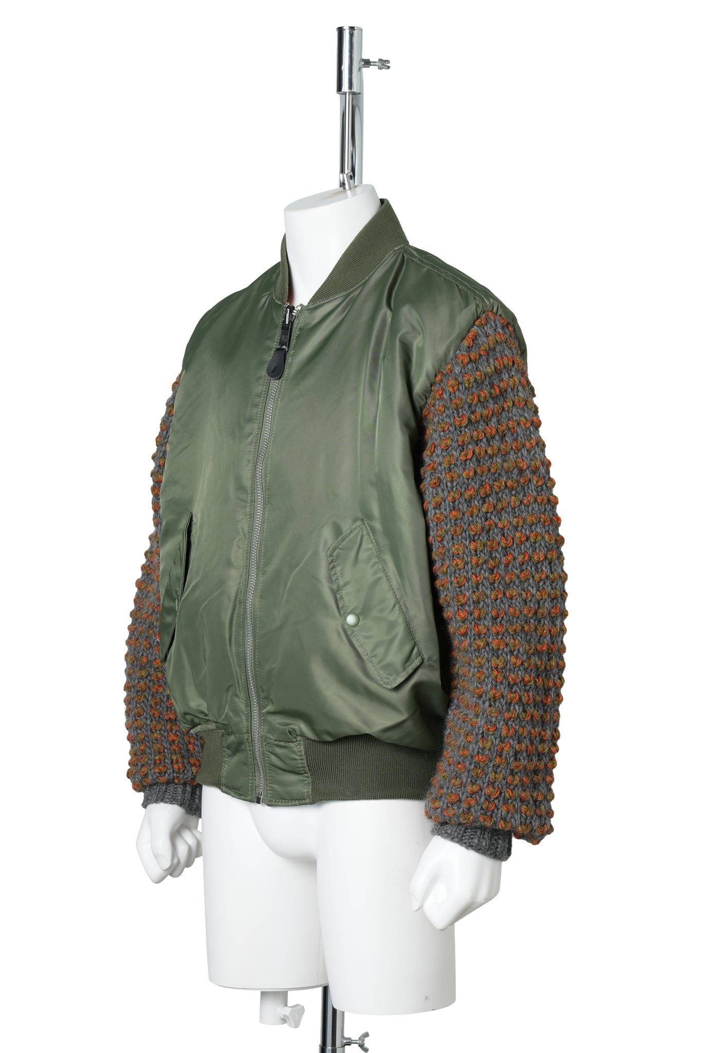 SLEEVEBOMBAR / BLS722:OLIVE/PUMPKIN