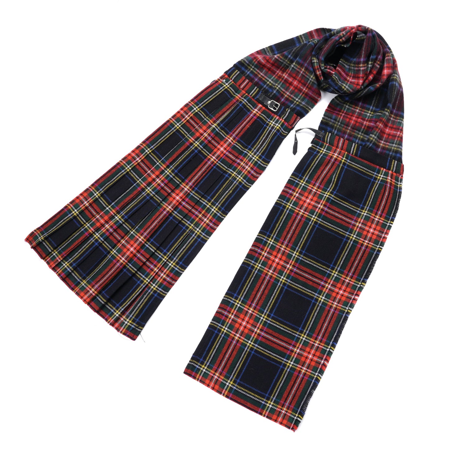 DOUBLEKILTSCARF / BLS883:UNIQUE TARTAN