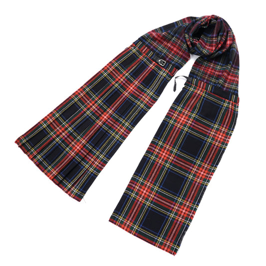 DOUBLEKILTSCARF / BLS883:UNIQUE TARTAN