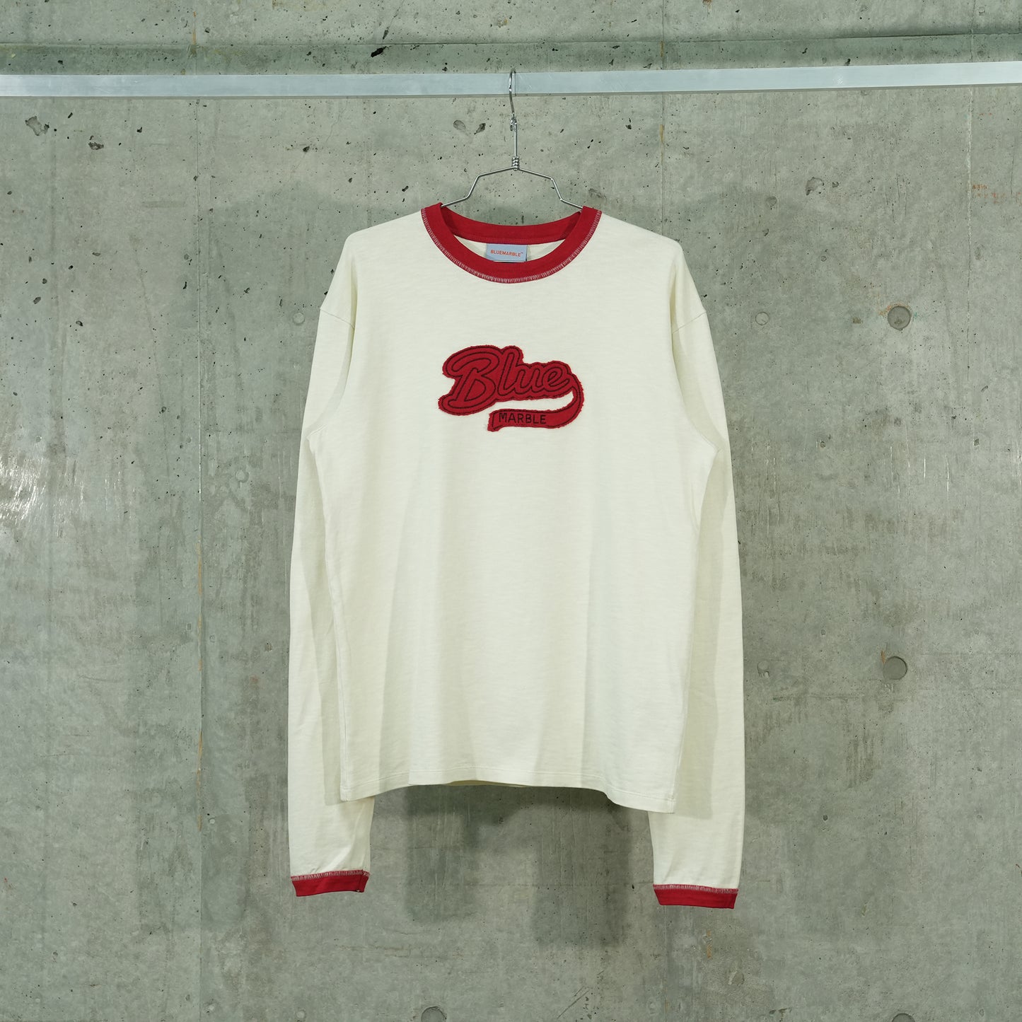 VARSITY LONGSLEEVE T-SHIRT / WHITE