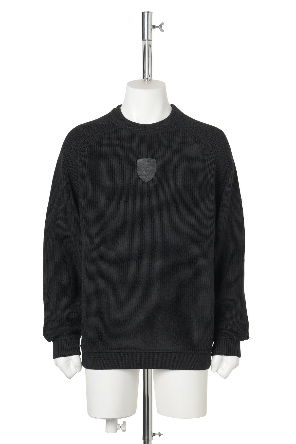 VIRGIN-WOOL SWEATER / BLACK