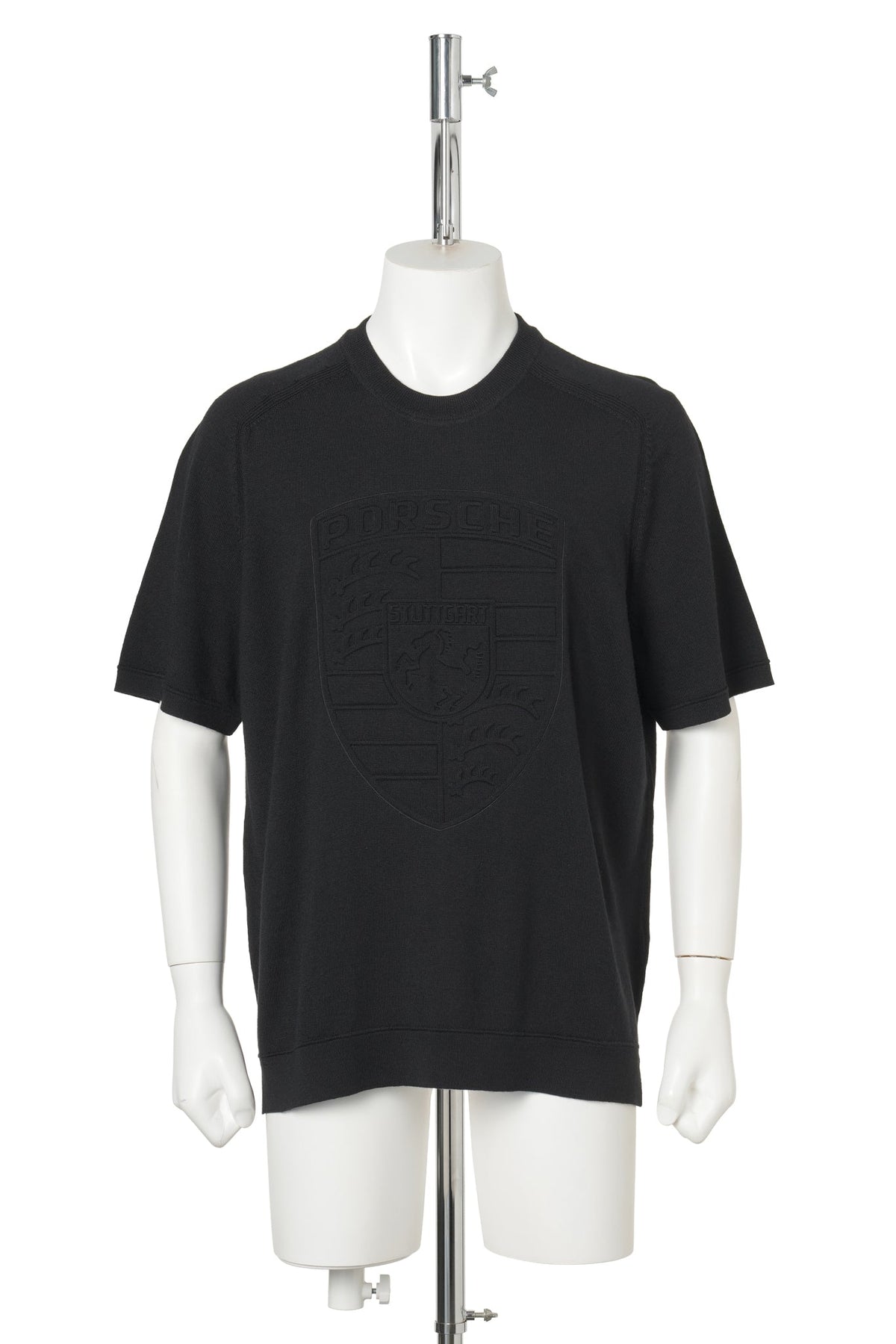 KNIT T-SHIRT / BLACK