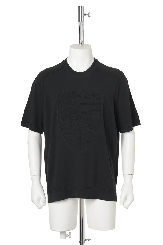 KNIT T-SHIRT / BLACK