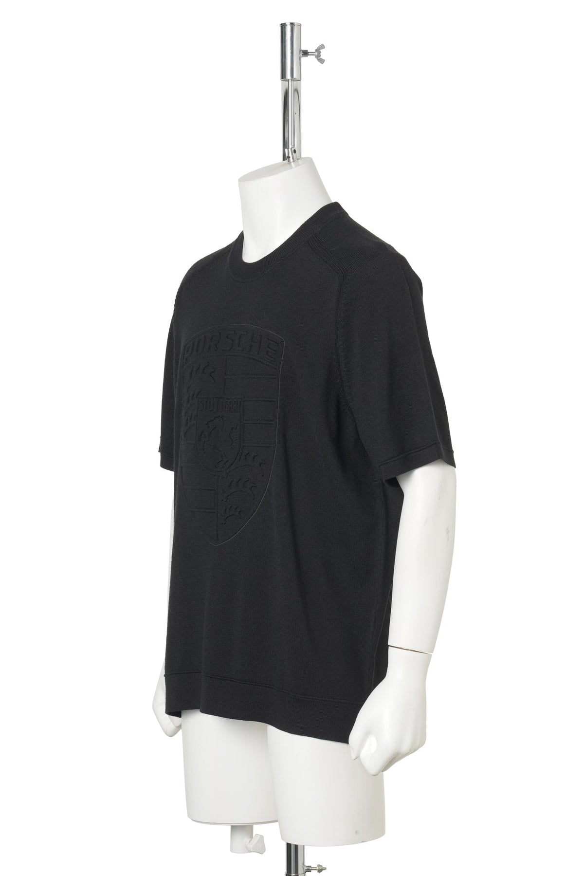 KNIT T-SHIRT / BLACK