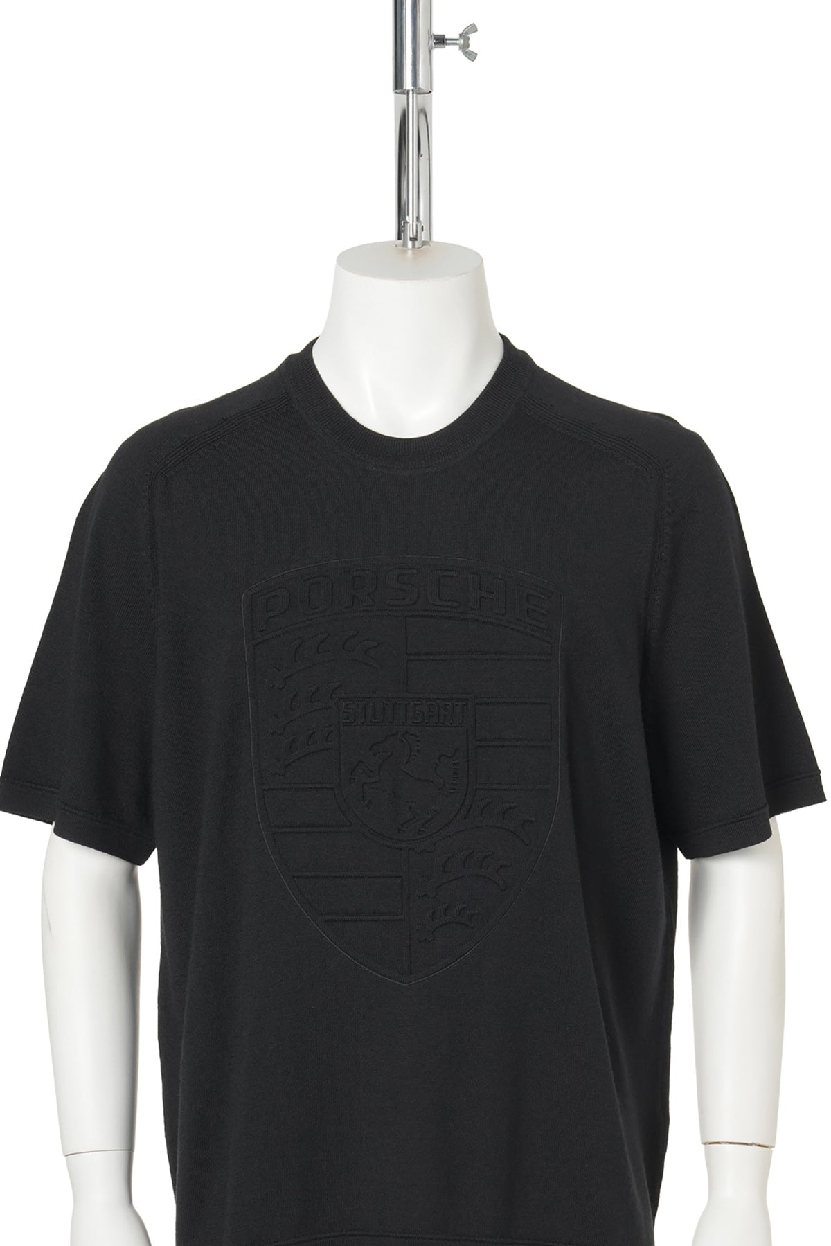 KNIT T-SHIRT / BLACK