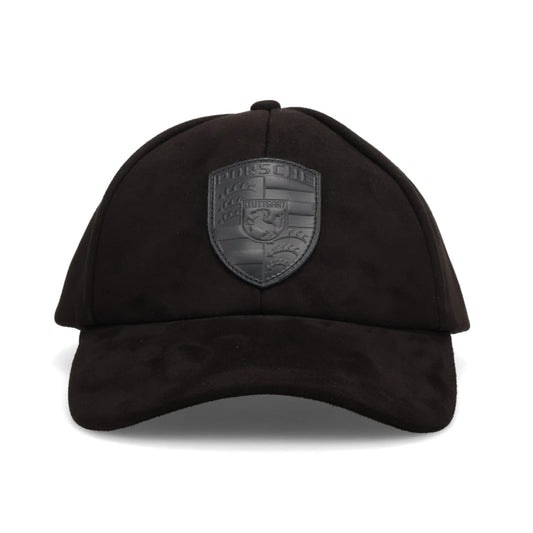 SUEDE-EFFECT CAP / BLACK