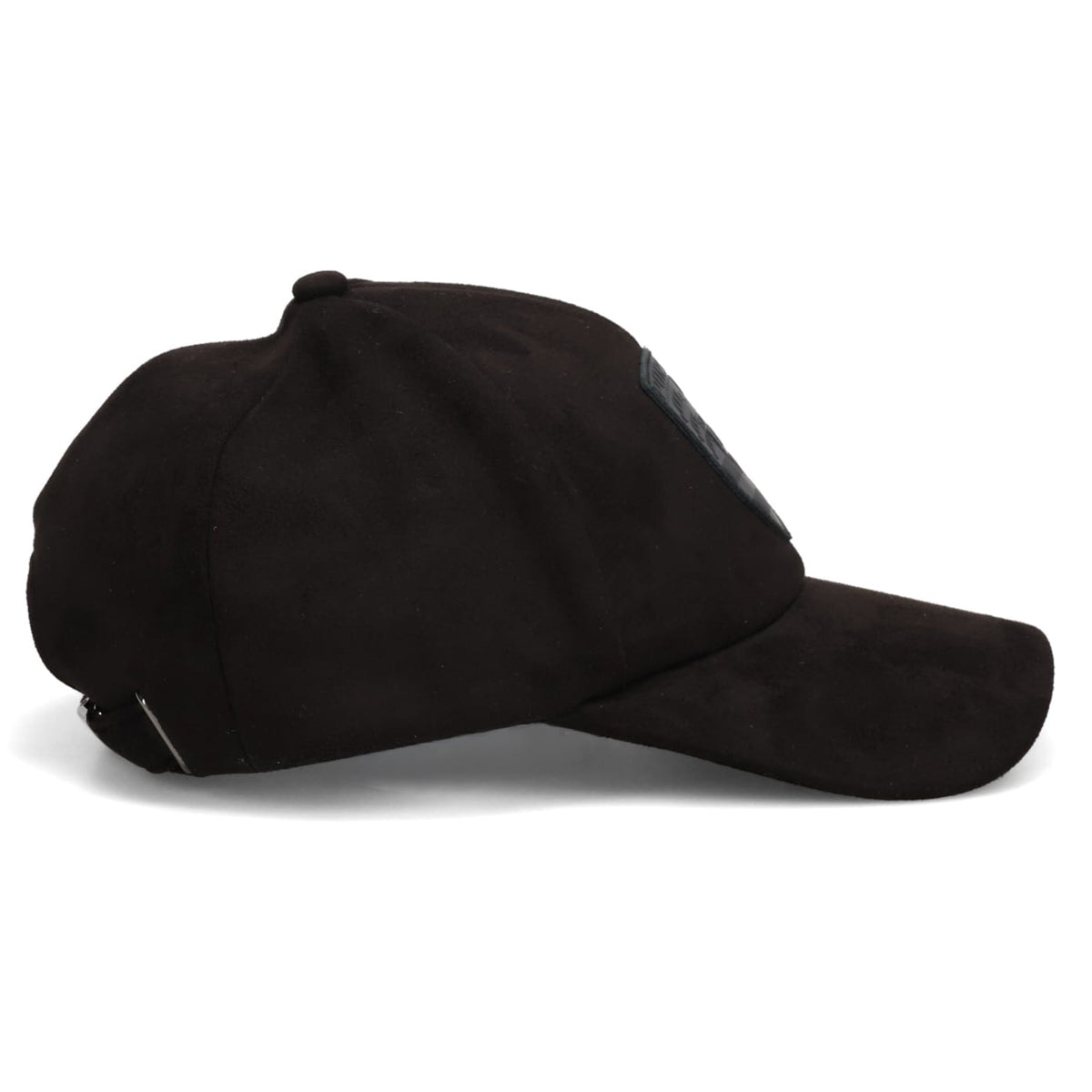SUEDE-EFFECT CAP / BLACK