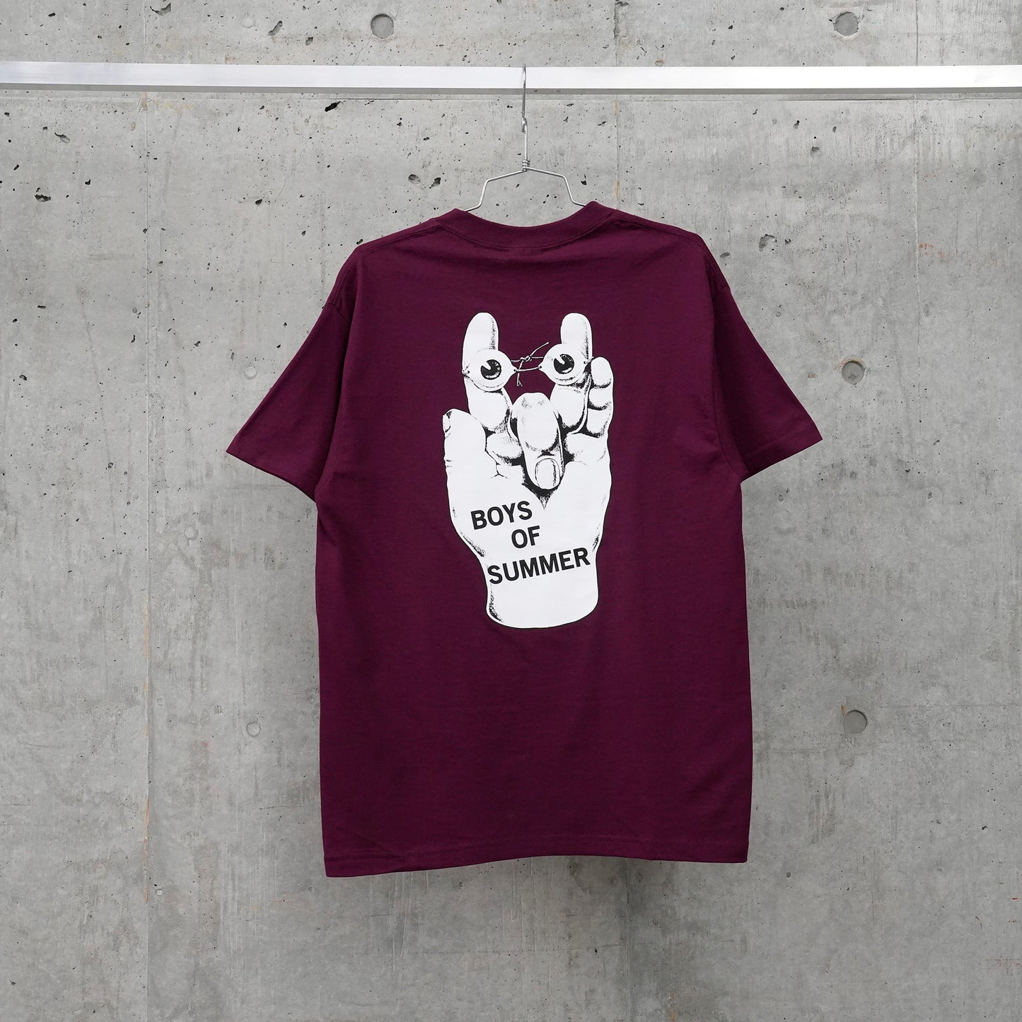 FINGERS TEE / BURGUNDY