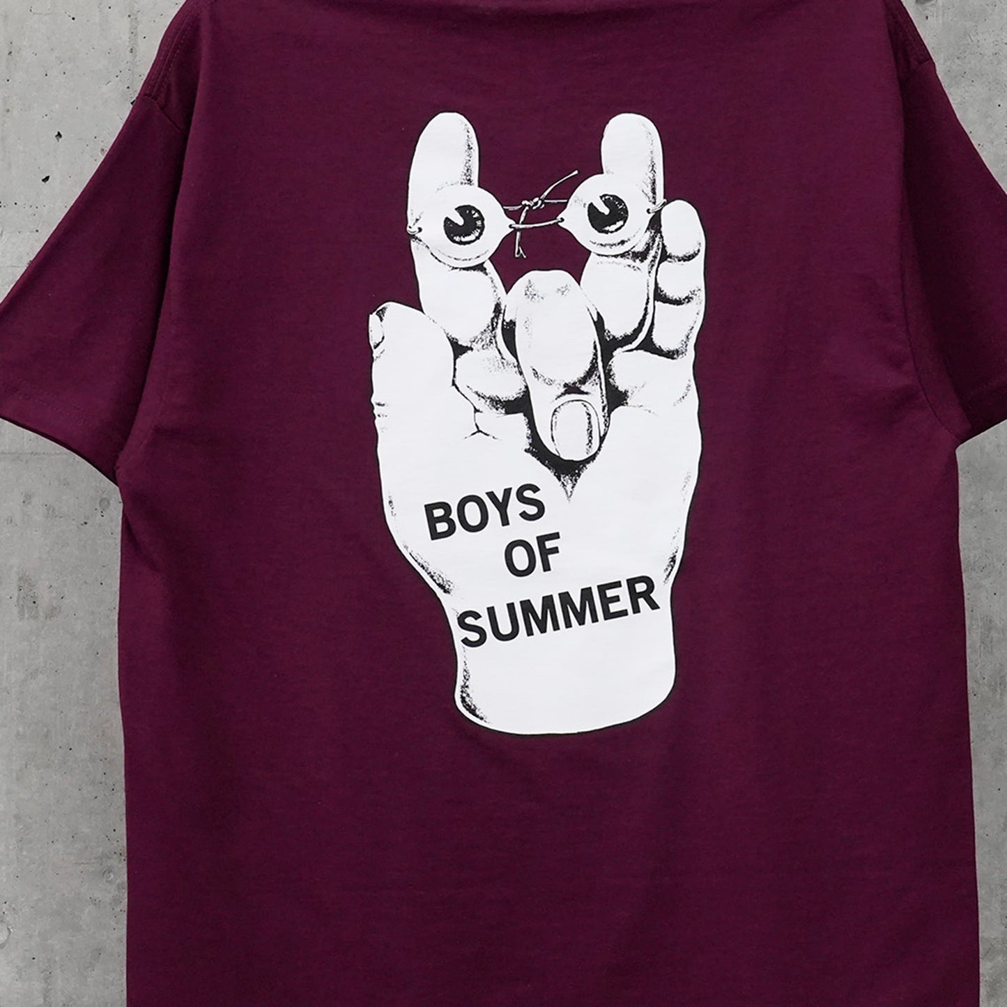 FINGERS TEE / BURGUNDY