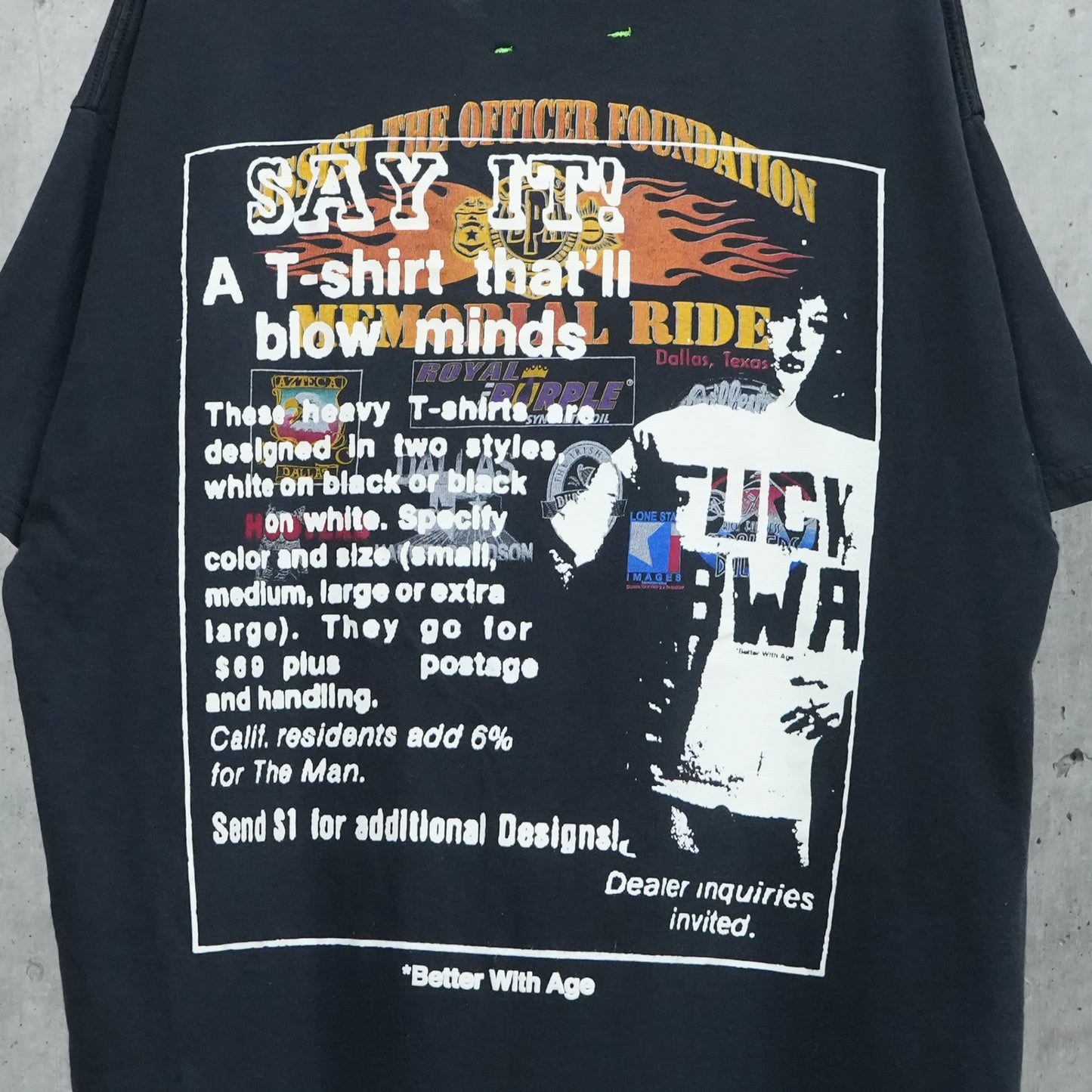 FUCK BWA TEE (CARRYOVER) / BLACK