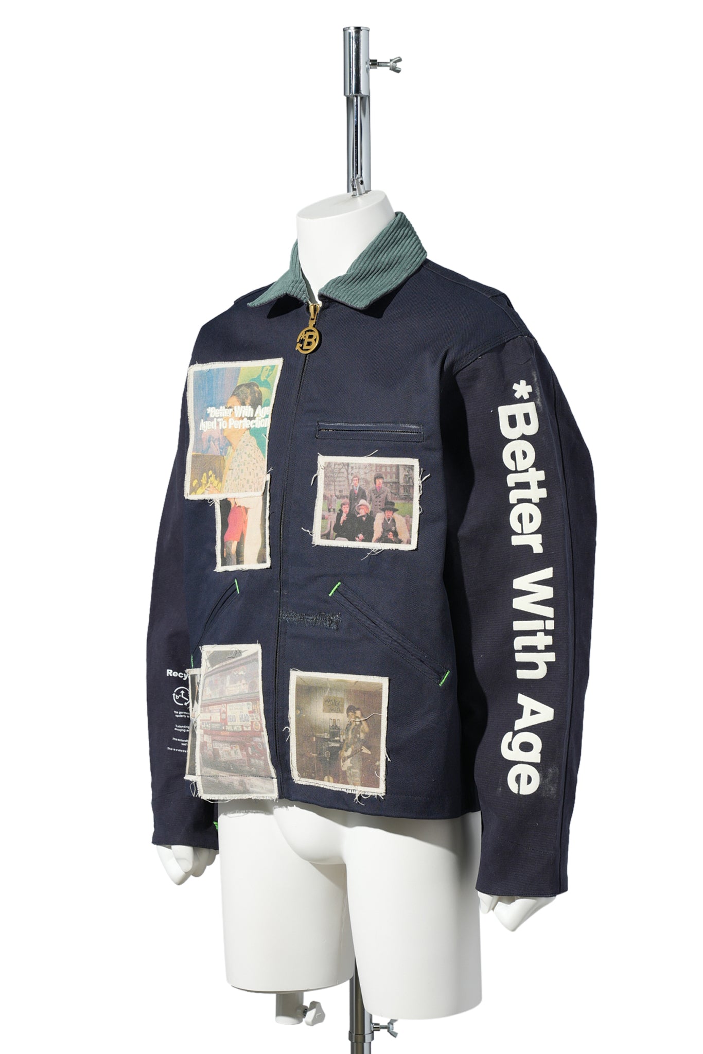 SCANDAL RECONSTRUCTED WORKWEAR JACKET / NAVY