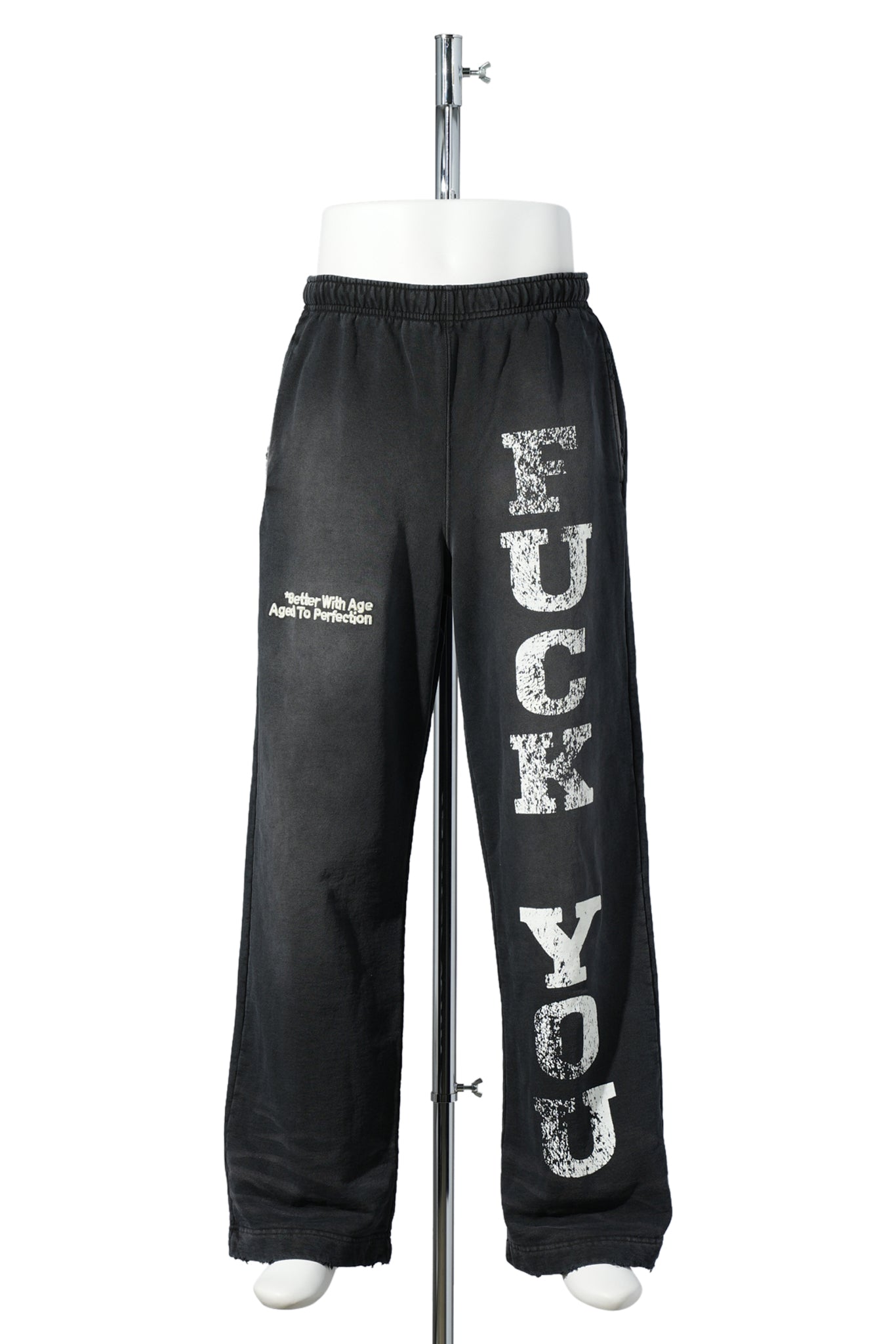 FUCK YOU SWEATPANTS / FADED BLACK